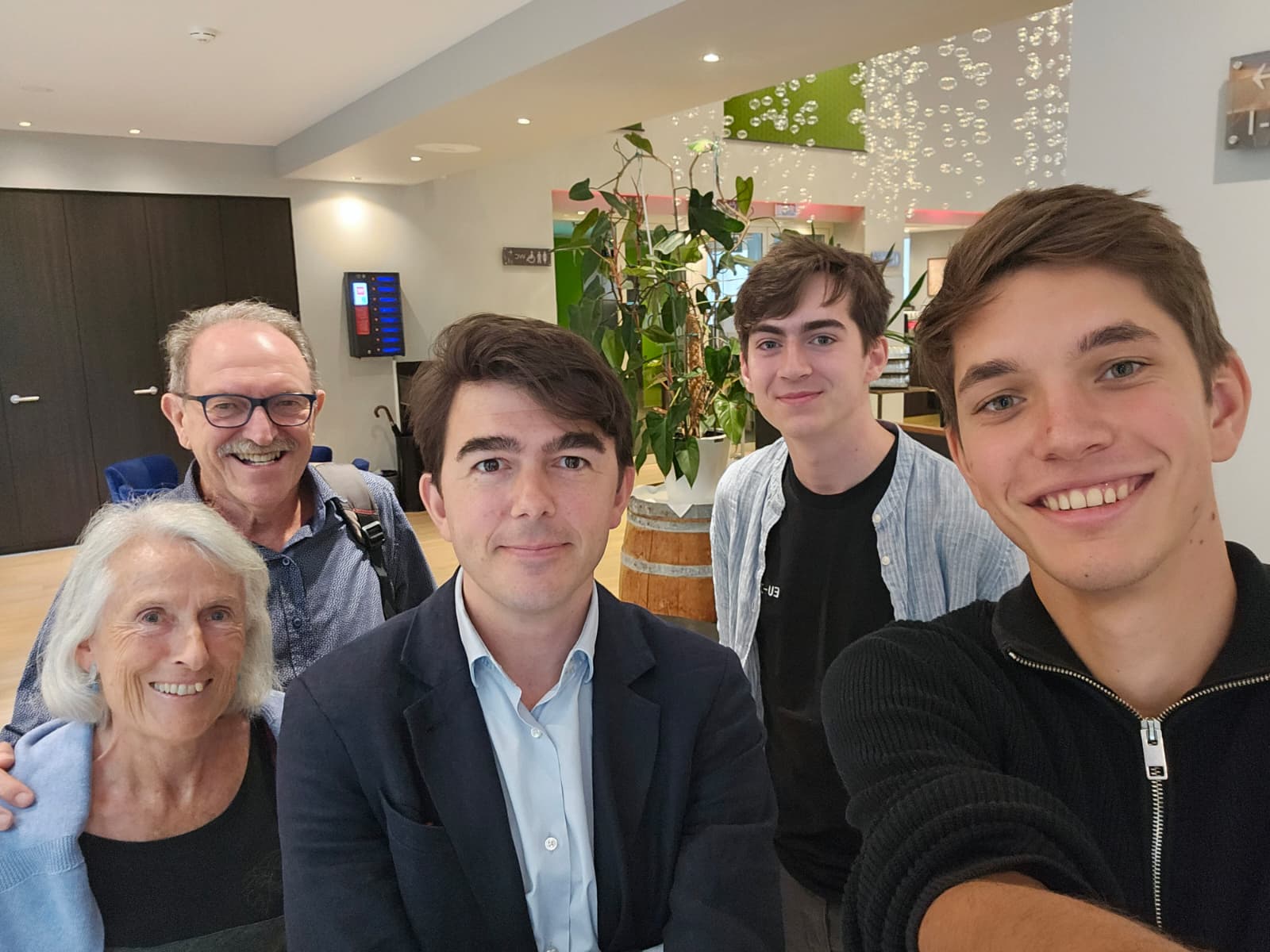 Sessió de treball durant la visita